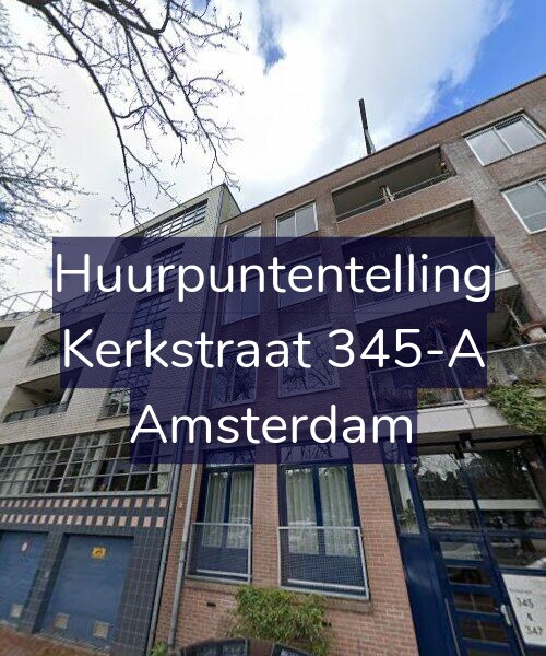Foto gevel Huurpuntentelling voor Kerkstraat 345-A, Amsterdam