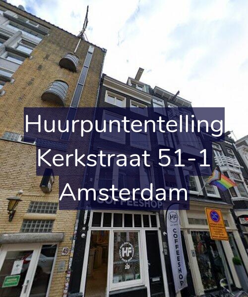 Foto gevel Huurpuntentelling voor Kerkstraat 51-1, Amsterdam