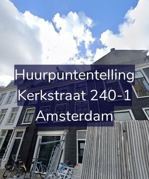 Foto gevel Huurpuntentelling voor Kerkstraat 240-1, Amsterdam