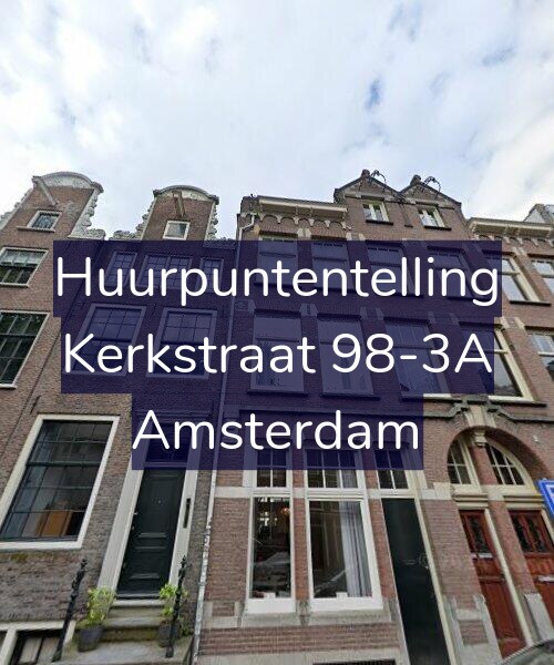 Foto gevel Huurpuntentelling voor Kerkstraat 98-3A, Amsterdam