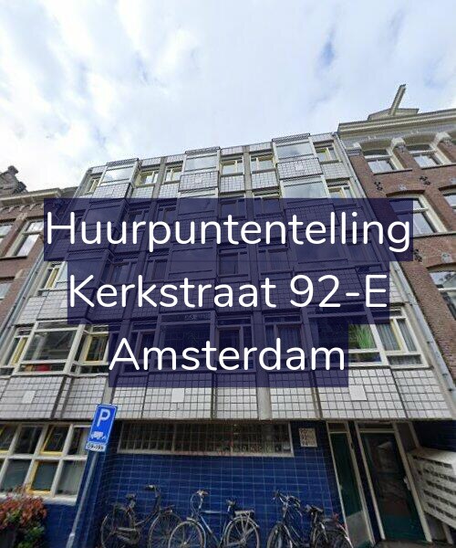 Foto gevel Huurpuntentelling voor Kerkstraat 92-E, Amsterdam