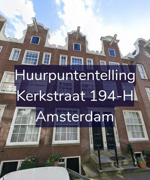 Foto gevel Huurpuntentelling voor Kerkstraat 194-H, Amsterdam