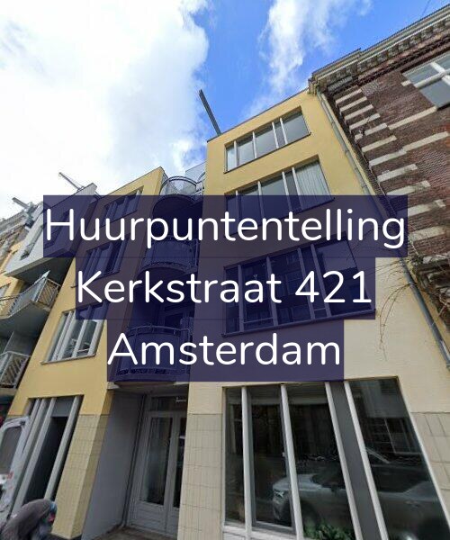 Foto gevel Huurpuntentelling voor Kerkstraat 421, Amsterdam
