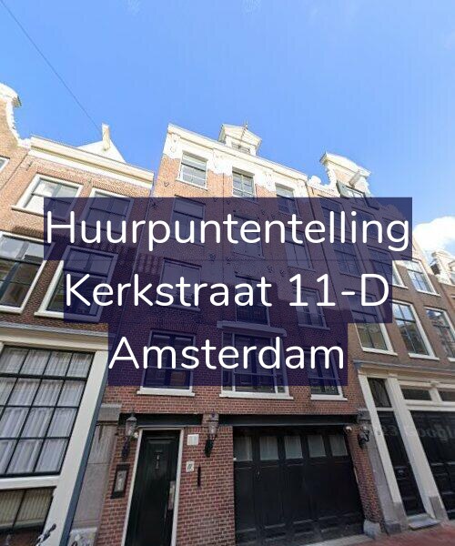 Foto gevel Huurpuntentelling voor Kerkstraat 11-D, Amsterdam