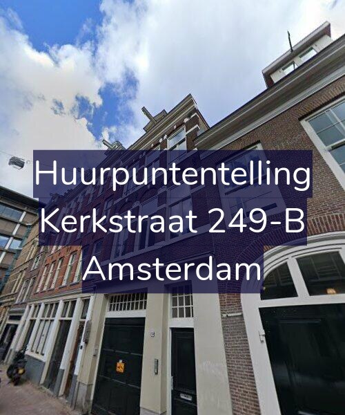 Foto gevel Huurpuntentelling voor Kerkstraat 249-B, Amsterdam