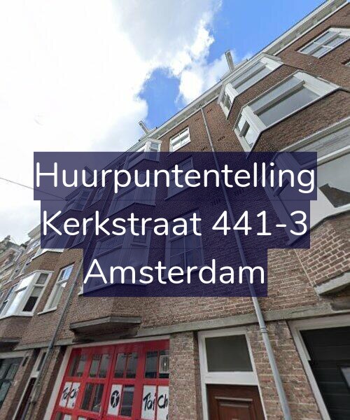 Foto gevel Huurpuntentelling voor Kerkstraat 441-3, Amsterdam