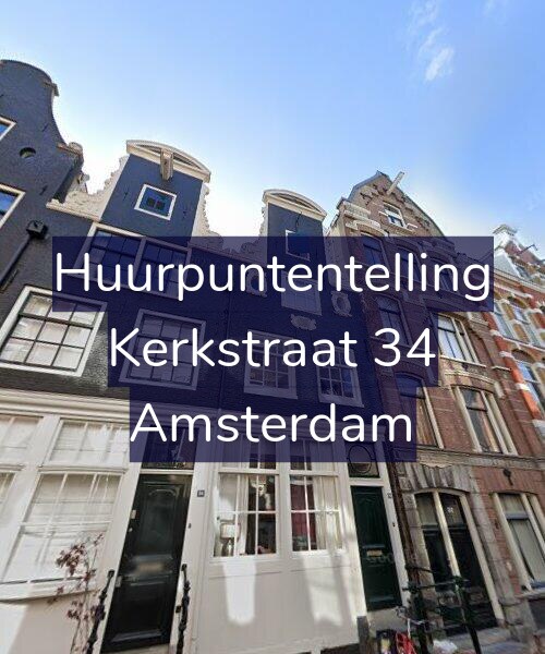Foto gevel Huurpuntentelling voor Kerkstraat 34, Amsterdam
