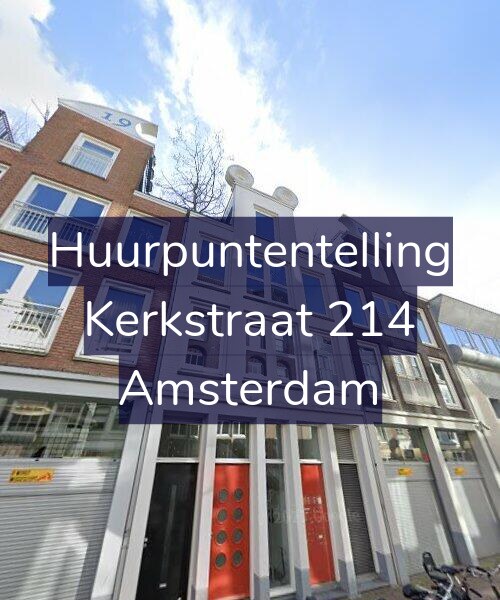 Foto gevel Huurpuntentelling voor Kerkstraat 214, Amsterdam
