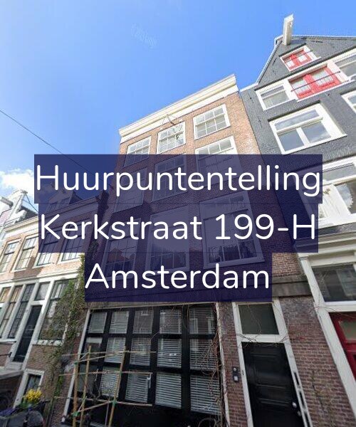 Foto gevel Huurpuntentelling voor Kerkstraat 199-H, Amsterdam