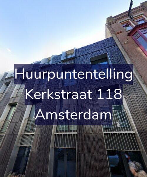 Foto gevel Huurpuntentelling voor Kerkstraat 118, Amsterdam