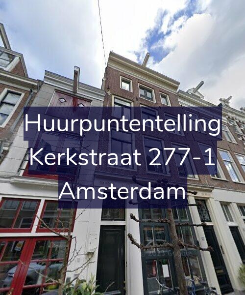 Foto gevel Huurpuntentelling voor Kerkstraat 277-1, Amsterdam