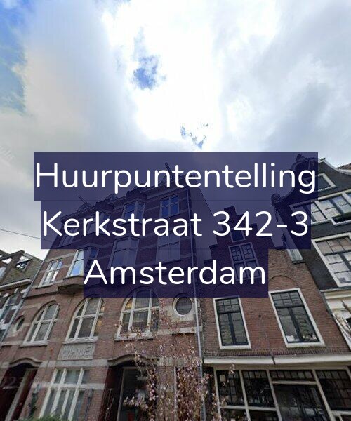 Foto gevel Huurpuntentelling voor Kerkstraat 342-3, Amsterdam