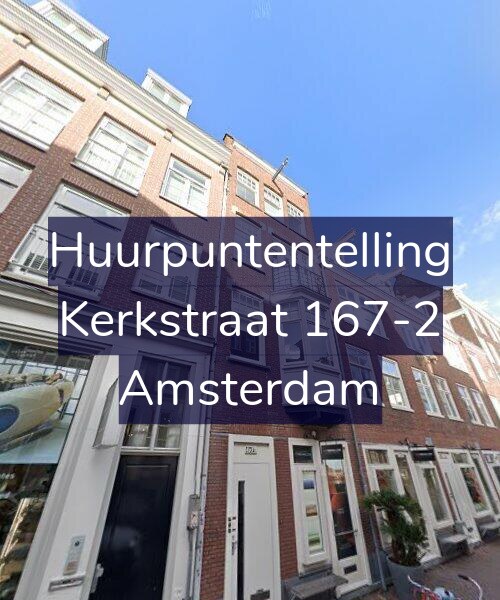 Foto gevel Huurpuntentelling voor Kerkstraat 167-2, Amsterdam