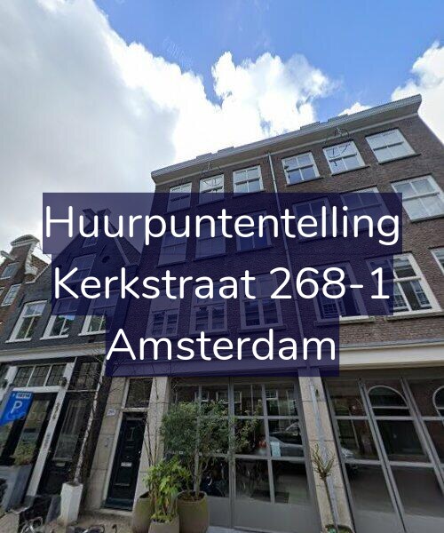 Foto gevel Huurpuntentelling voor Kerkstraat 268-1, Amsterdam