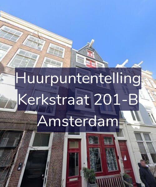 Foto gevel Huurpuntentelling voor Kerkstraat 201-B, Amsterdam