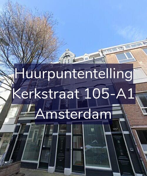 Foto gevel Huurpuntentelling voor Kerkstraat 105-A1, Amsterdam