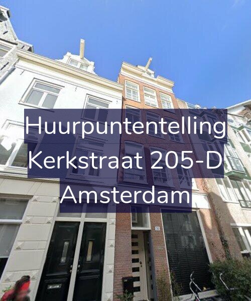 Foto gevel Huurpuntentelling voor Kerkstraat 205-D, Amsterdam