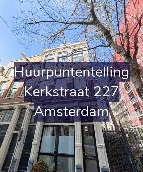Foto gevel Huurpuntentelling voor Kerkstraat 227, Amsterdam