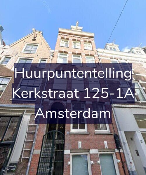 Foto gevel Huurpuntentelling voor Kerkstraat 125-1A, Amsterdam