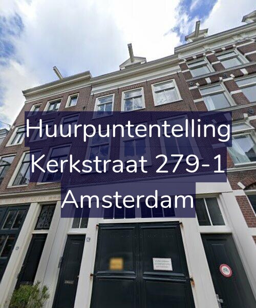 Foto gevel Huurpuntentelling voor Kerkstraat 279-1, Amsterdam