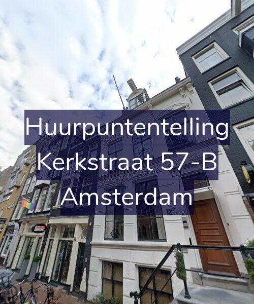 Foto gevel Huurpuntentelling voor Kerkstraat 57-B, Amsterdam