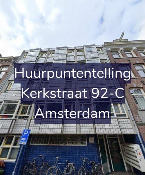 Foto gevel Huurpuntentelling voor Kerkstraat 92-C, Amsterdam