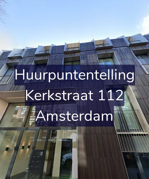 Foto gevel Huurpuntentelling voor Kerkstraat 112, Amsterdam