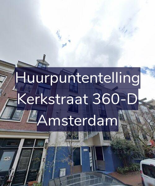 Foto gevel Huurpuntentelling voor Kerkstraat 360-D, Amsterdam
