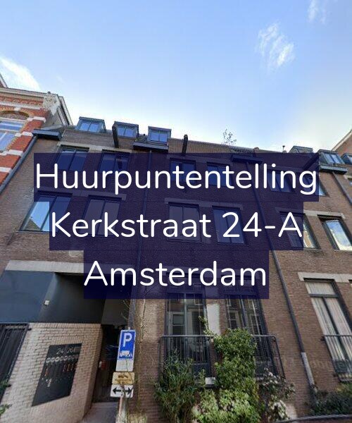 Foto gevel Huurpuntentelling voor Kerkstraat 24-A, Amsterdam