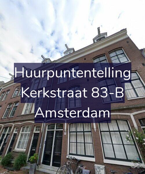 Foto gevel Huurpuntentelling voor Kerkstraat 83-B, Amsterdam