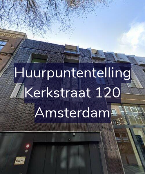 Foto gevel Huurpuntentelling voor Kerkstraat 120, Amsterdam