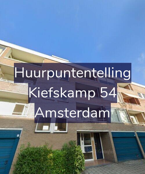 Foto gevel Huurpuntentelling voor Kiefskamp 54, Amsterdam