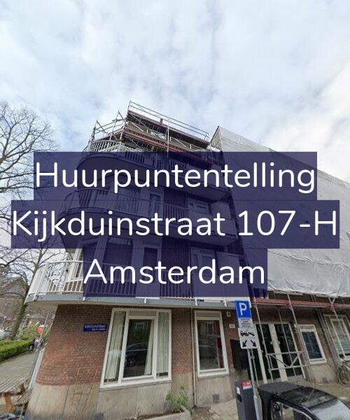 Foto gevel Huurpuntentelling voor Kijkduinstraat 107-H, Amsterdam