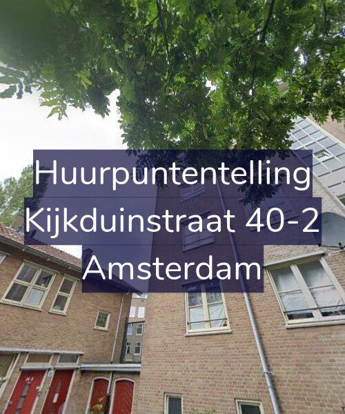 Foto gevel Huurpuntentelling voor Kijkduinstraat 40-2, Amsterdam
