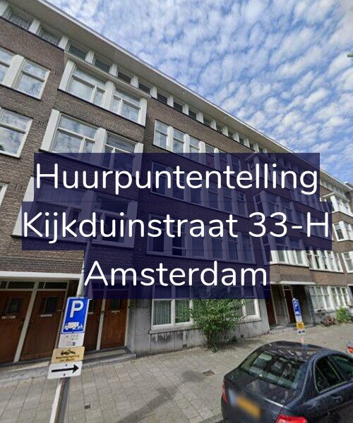 Foto gevel Huurpuntentelling voor Kijkduinstraat 33-H, Amsterdam