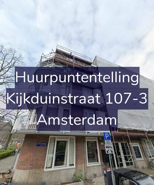Foto gevel Huurpuntentelling voor Kijkduinstraat 107-3, Amsterdam