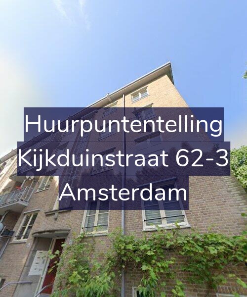 Foto gevel Huurpuntentelling voor Kijkduinstraat 62-3, Amsterdam