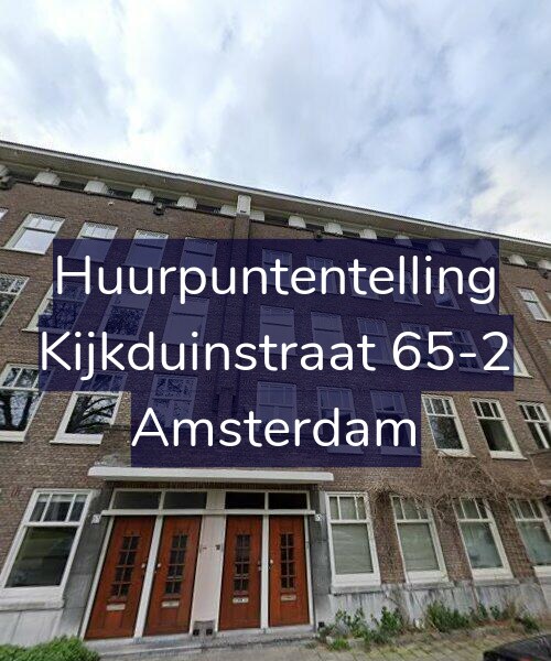 Foto gevel Huurpuntentelling voor Kijkduinstraat 65-2, Amsterdam