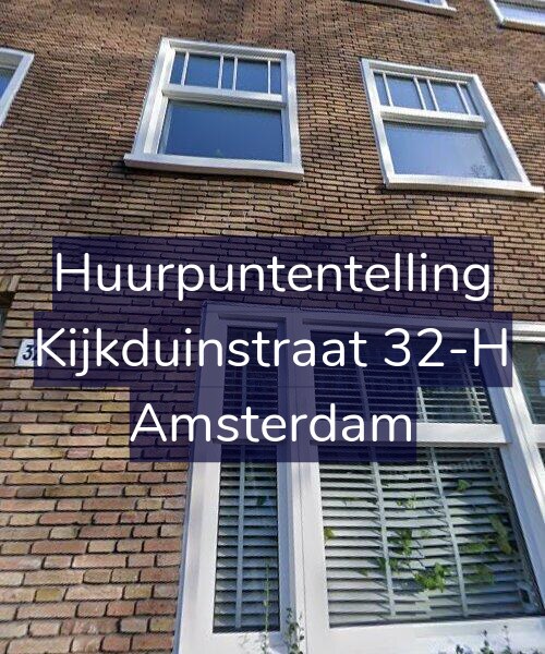 Foto gevel Huurpuntentelling voor Kijkduinstraat 32-H, Amsterdam