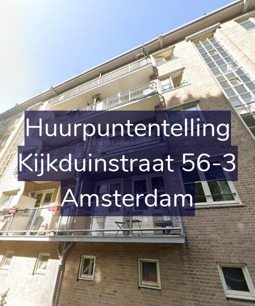 Foto gevel Huurpuntentelling voor Kijkduinstraat 56-3, Amsterdam