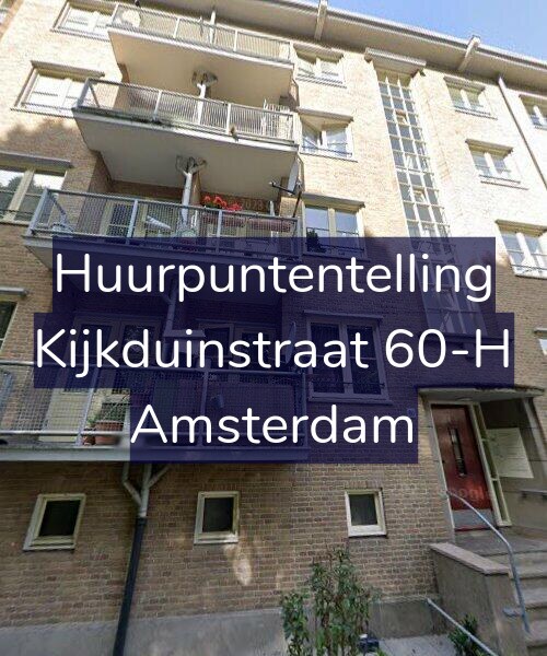 Foto gevel Huurpuntentelling voor Kijkduinstraat 60-H, Amsterdam