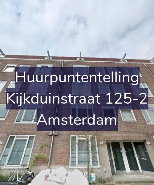 Foto gevel Huurpuntentelling voor Kijkduinstraat 125-2, Amsterdam