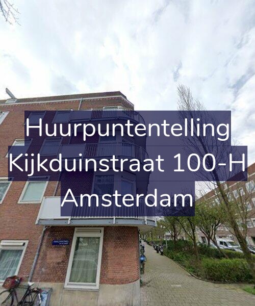 Foto gevel Huurpuntentelling voor Kijkduinstraat 100-H, Amsterdam