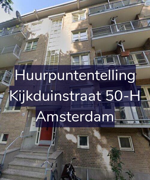 Foto gevel Huurpuntentelling voor Kijkduinstraat 50-H, Amsterdam