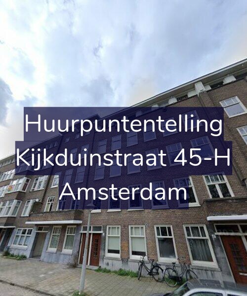 Foto gevel Huurpuntentelling voor Kijkduinstraat 45-H, Amsterdam