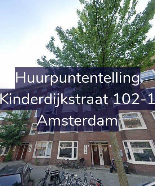 Foto gevel Huurpuntentelling voor Kinderdijkstraat 102-1, Amsterdam
