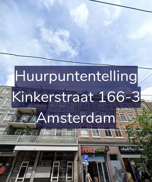 Foto gevel Huurpuntentelling voor Kinkerstraat 166-3, Amsterdam