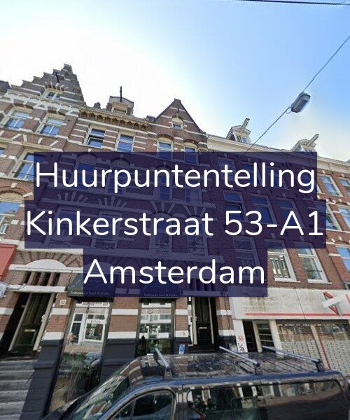 Foto gevel Huurpuntentelling voor Kinkerstraat 53-A1, Amsterdam