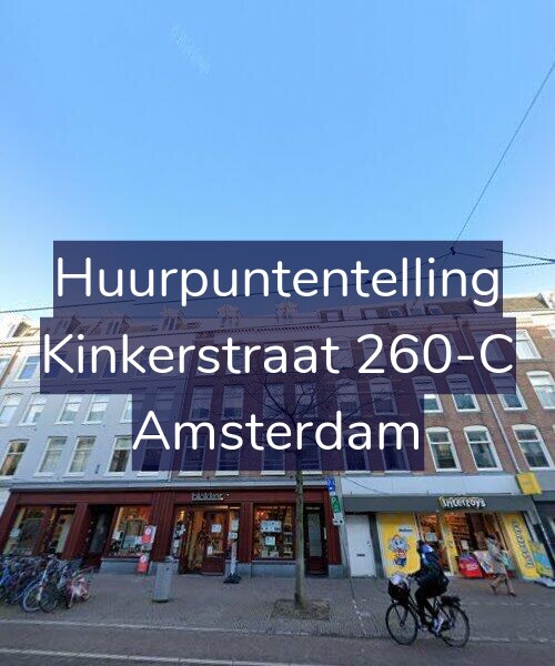 Foto gevel Huurpuntentelling voor Kinkerstraat 260-C, Amsterdam