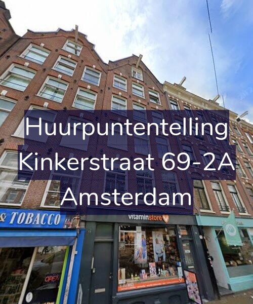 Foto gevel Huurpuntentelling voor Kinkerstraat 69-2A, Amsterdam